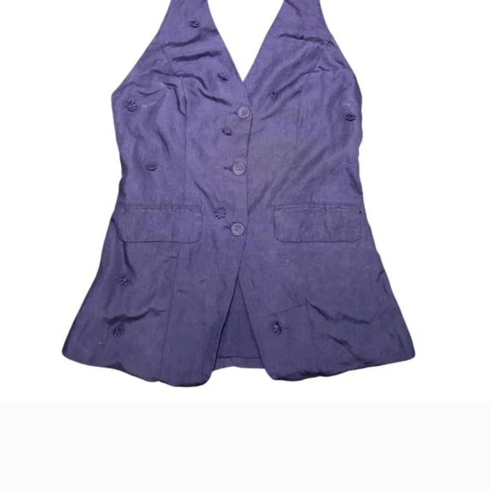 Maeve Navy Halter Top Vest - Picture 3 of 3